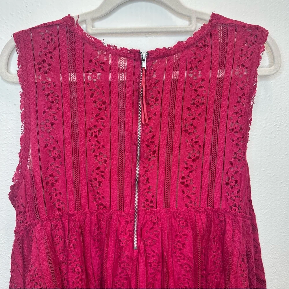 Free People Tu Es La Lace Mini Dress Size Medium